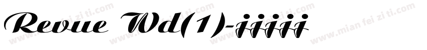 Revue Wd(1)字体转换